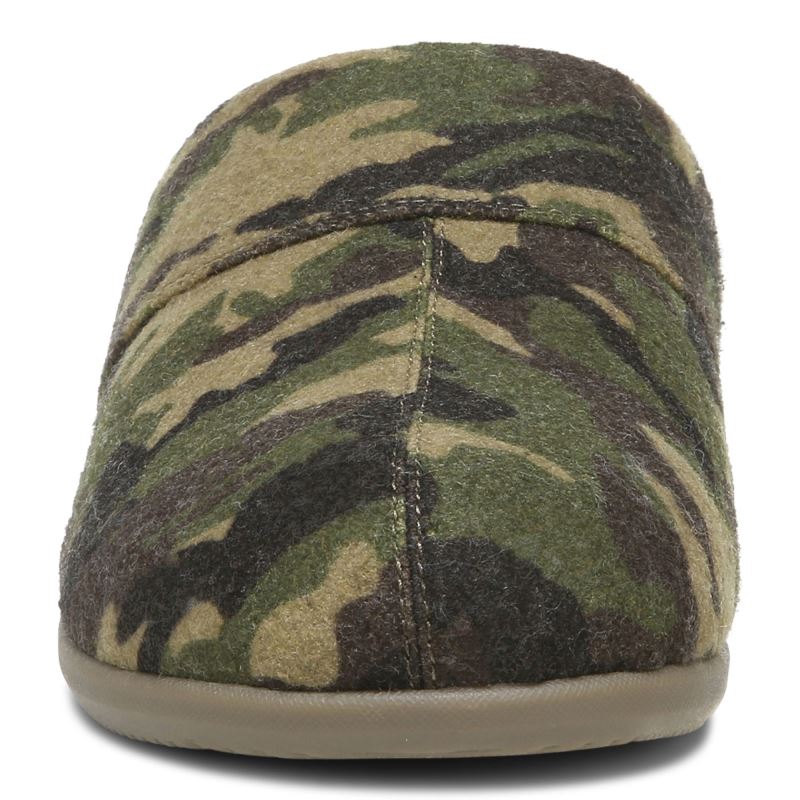 Vionic Alfons Mule Papucs Olivazöld Camo | NgpUwnse