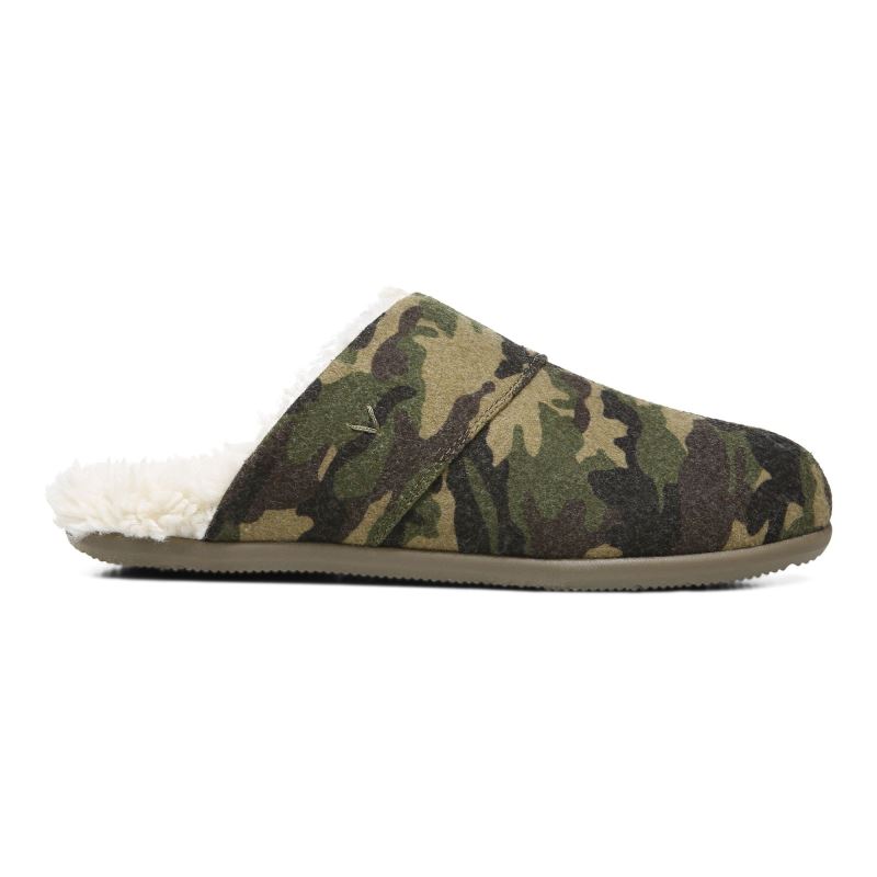 Vionic Alfons Mule Papucs Olivazöld Camo | NgpUwnse