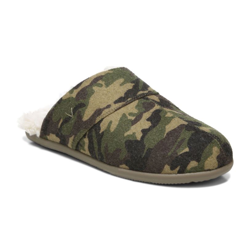 Vionic Alfons Mule Papucs Olivazöld Camo | NgpUwnse