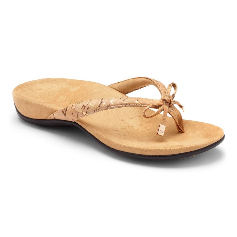 Vionic Bella Toe Post Sandal Arany | M5f25dHf