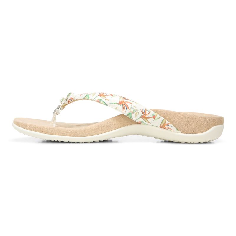 Vionic Bella Toe Post Sandal Fehér | i2BEnkW1