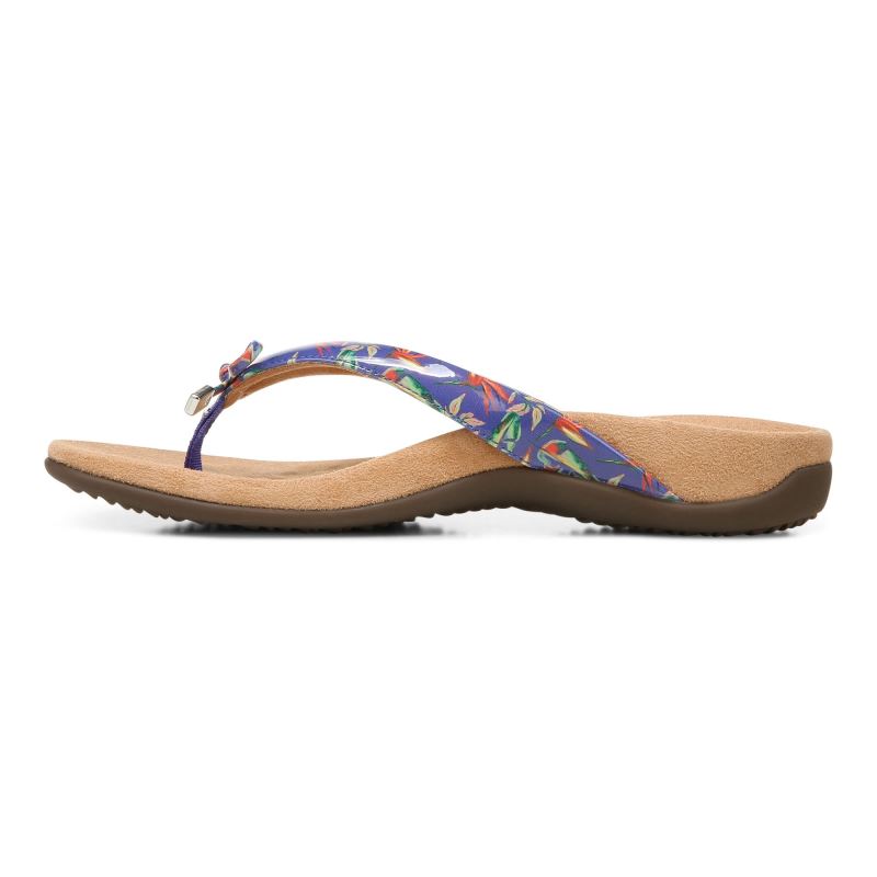 Vionic Bella Toe Post Sandal Királykék Kék | M7rXKpDu