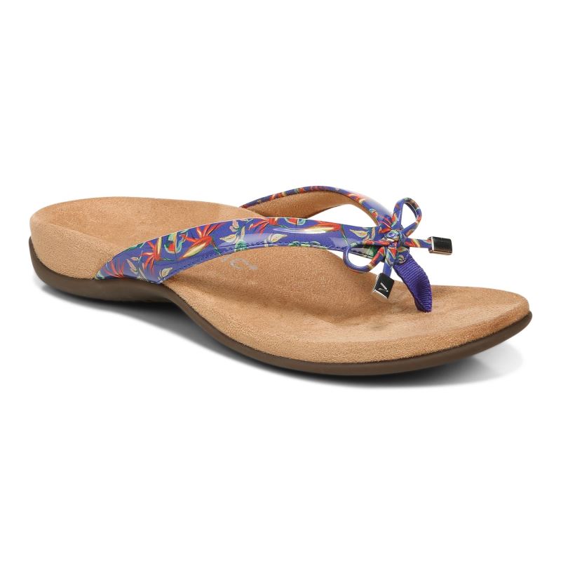 Vionic Bella Toe Post Sandal Királykék Kék | M7rXKpDu