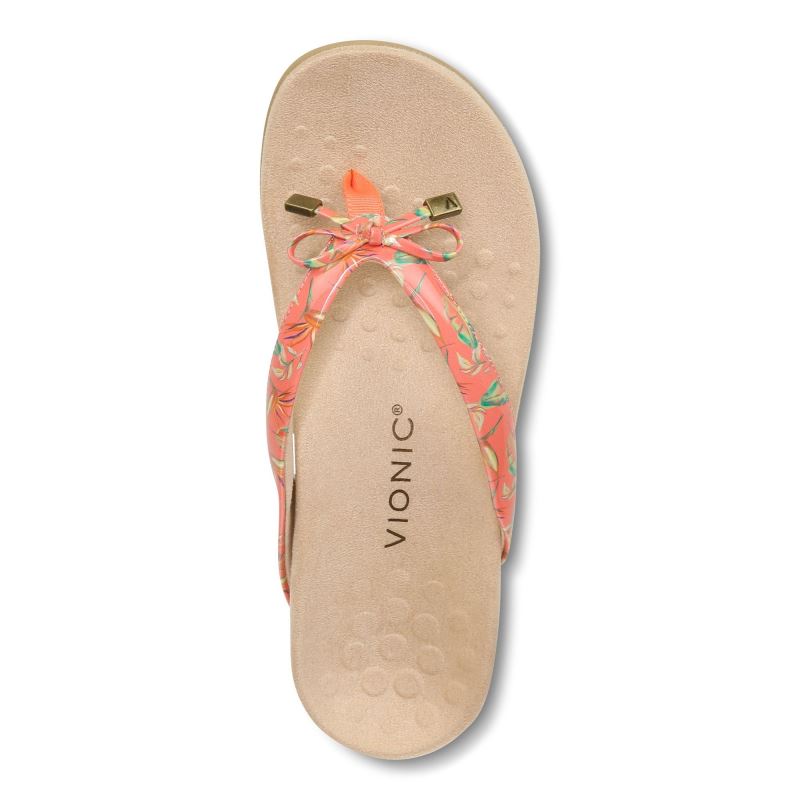 Vionic Bella Toe Post Sandal Korall | MJIGtHTA