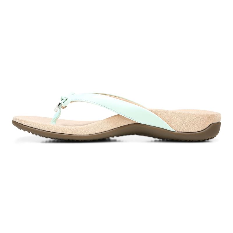 Vionic Bella Toe Post Sandal Kék | WFJWLYwl