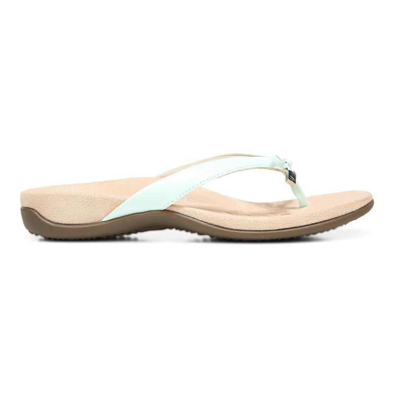 Vionic Bella Toe Post Sandal Kék | WFJWLYwl