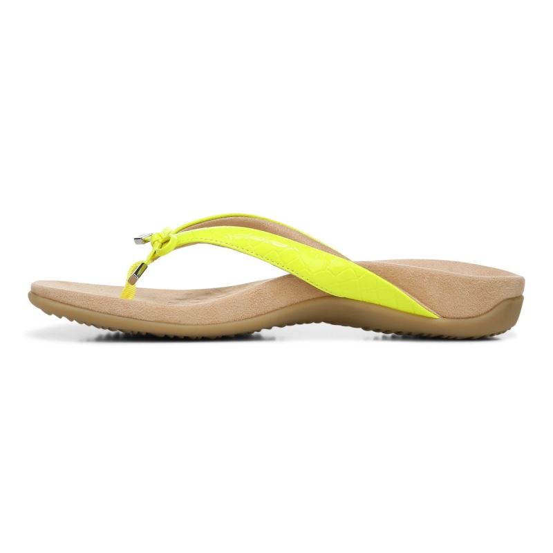 Vionic Bella Toe Post Sandal Sárga | MthLs8RV