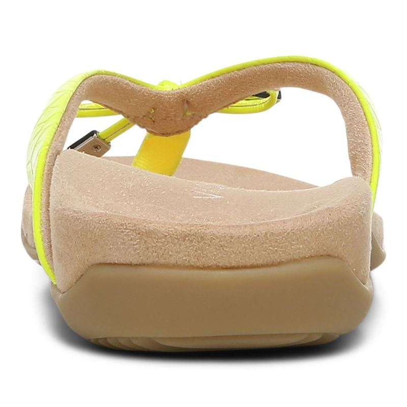 Vionic Bella Toe Post Sandal Sárga | MthLs8RV