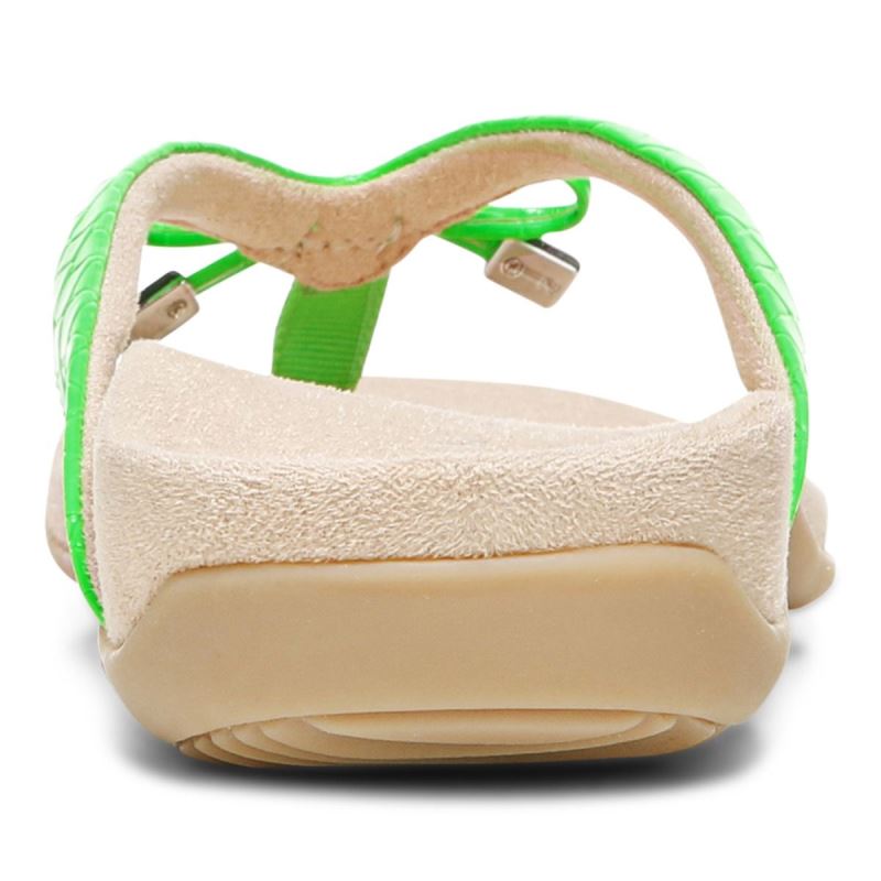 Vionic Bella Toe Post Sandal Zöld | DXTpylO1