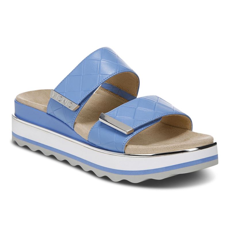 Vionic Brandie Woven Pántos Sandal Égszínkék | miDWKg1A