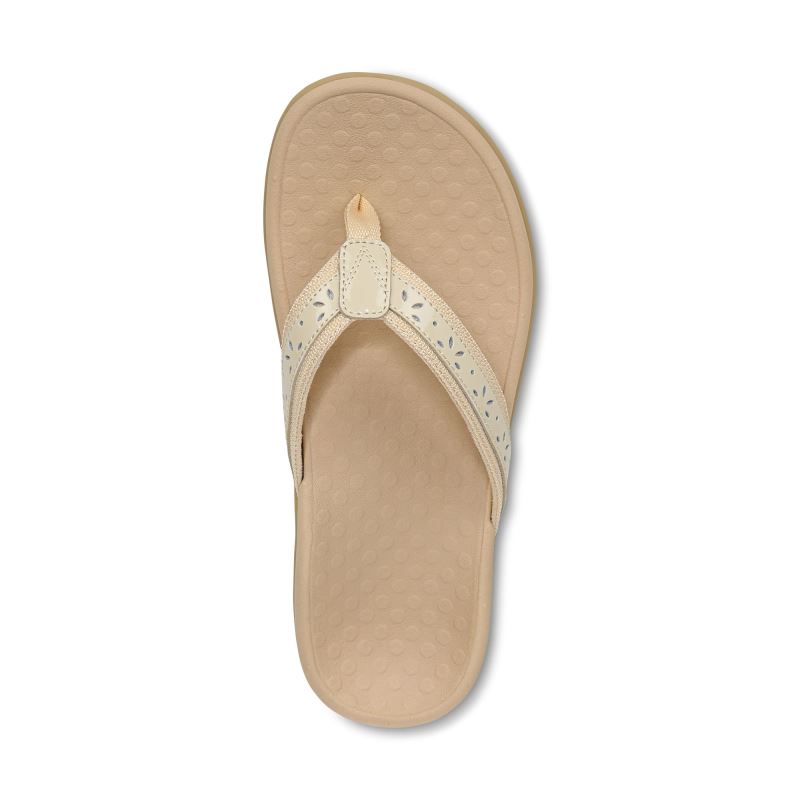 Vionic Casandra Toe Post Sandal Bézs | Qcau1ZFp