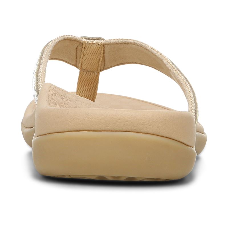 Vionic Casandra Toe Post Sandal Bézs | Qcau1ZFp