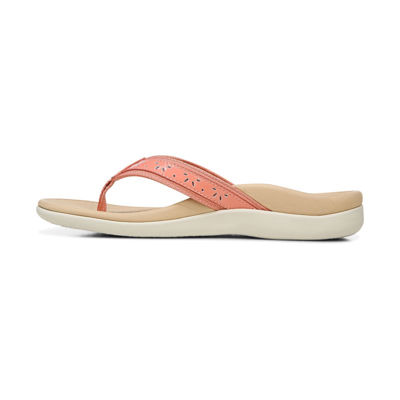 Vionic Casandra Toe Post Sandal Korall | Kk51psKX