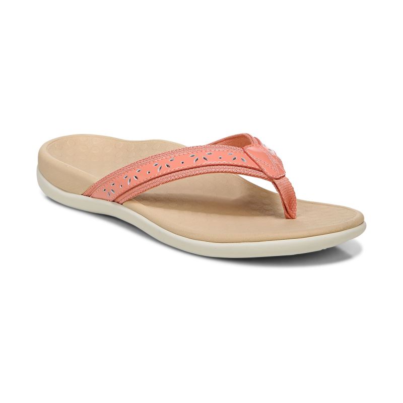 Vionic Casandra Toe Post Sandal Korall | Kk51psKX