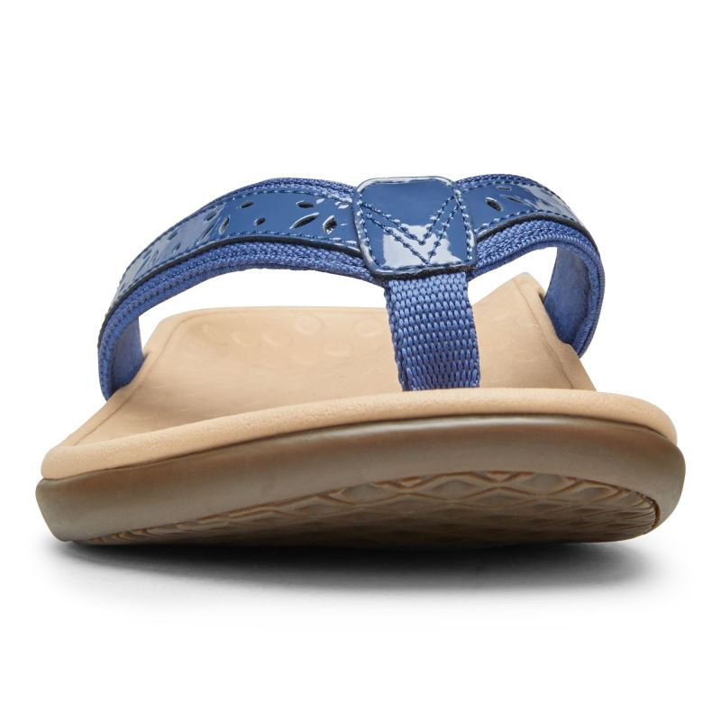 Vionic Casandra Toe Post Sandal Sötétkék | FnHe7623