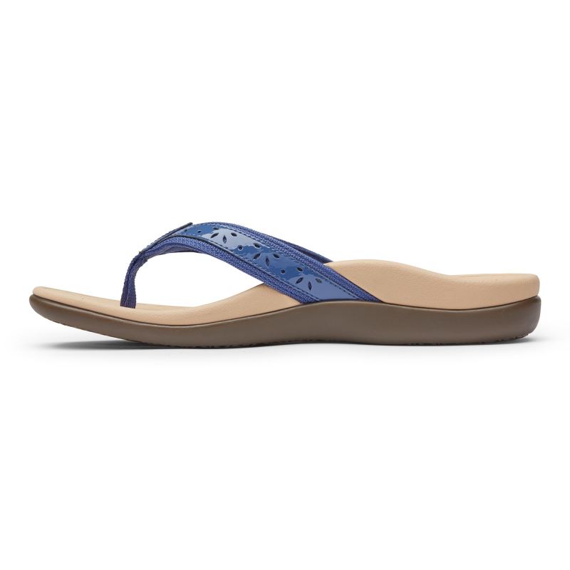 Vionic Casandra Toe Post Sandal Sötétkék | FnHe7623