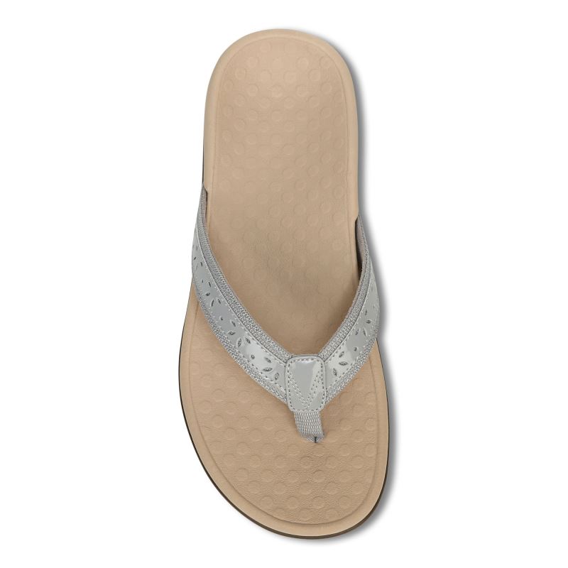 Vionic Casandra Toe Post Sandal Világos Szürke | 1hin8yGL