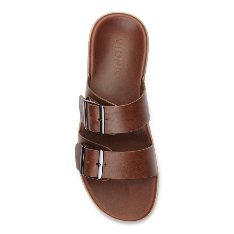 Vionic Charlie Papucs Sandal Barna | EhUWVUIL