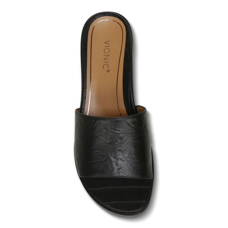 Vionic Demi Papucs Sandal Fekete | gEVWoodL