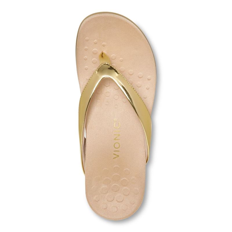 Vionic Dillon Toe Post Sandal Arany | lL4bR1jy