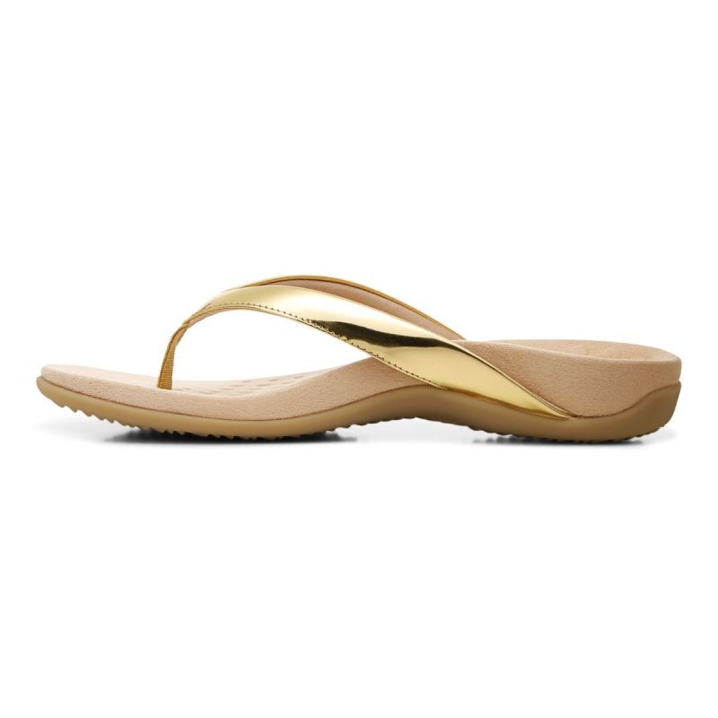 Vionic Dillon Toe Post Sandal Arany | lL4bR1jy