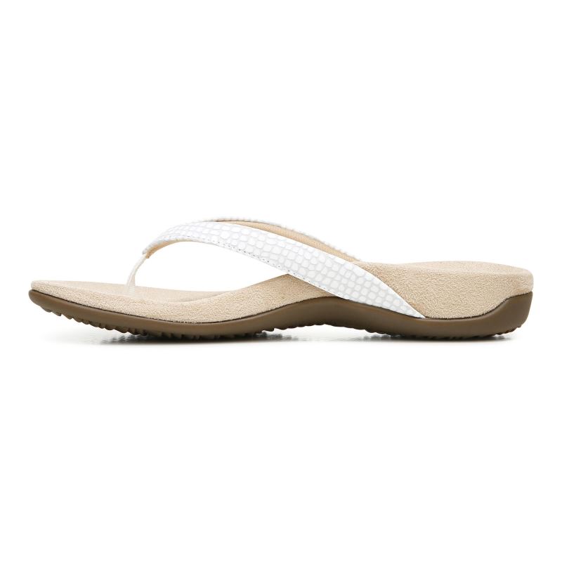 Vionic Dillon Toe Post Sandal Fehér | J63lCybe