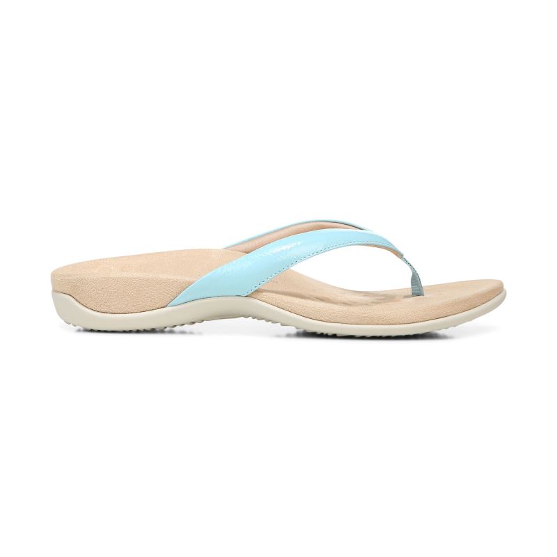 Vionic Dillon Toe Post Sandal Kék | aWpGEZrp