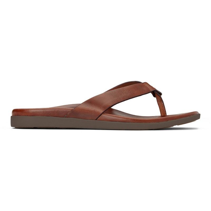 Vionic Elijah Toe Post Sandal Barna | uUQu4moe