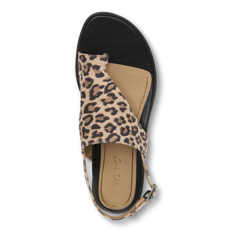 Vionic Ella Sandal Leopárd | x6TNhd8X