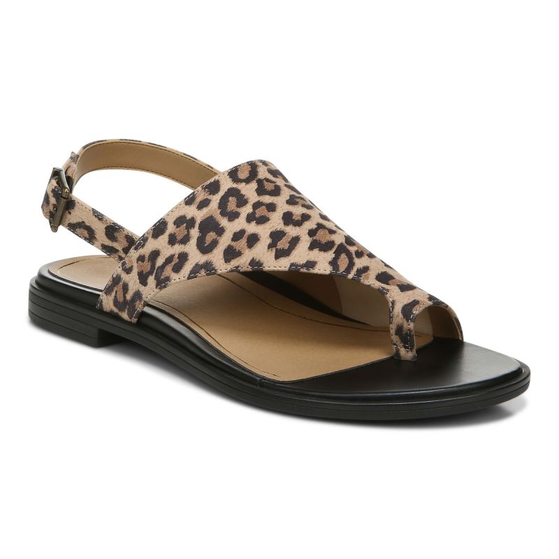 Vionic Ella Sandal Leopárd | x6TNhd8X