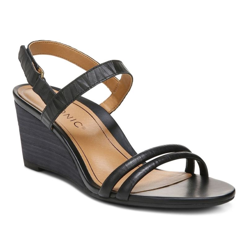 Vionic Emmy Éktalpú Sandal Fekete | 0uOh2UMQ