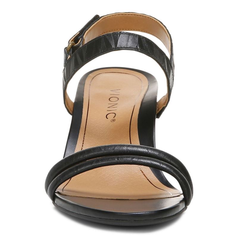 Vionic Emmy Éktalpú Sandal Fekete | CK37mP5g