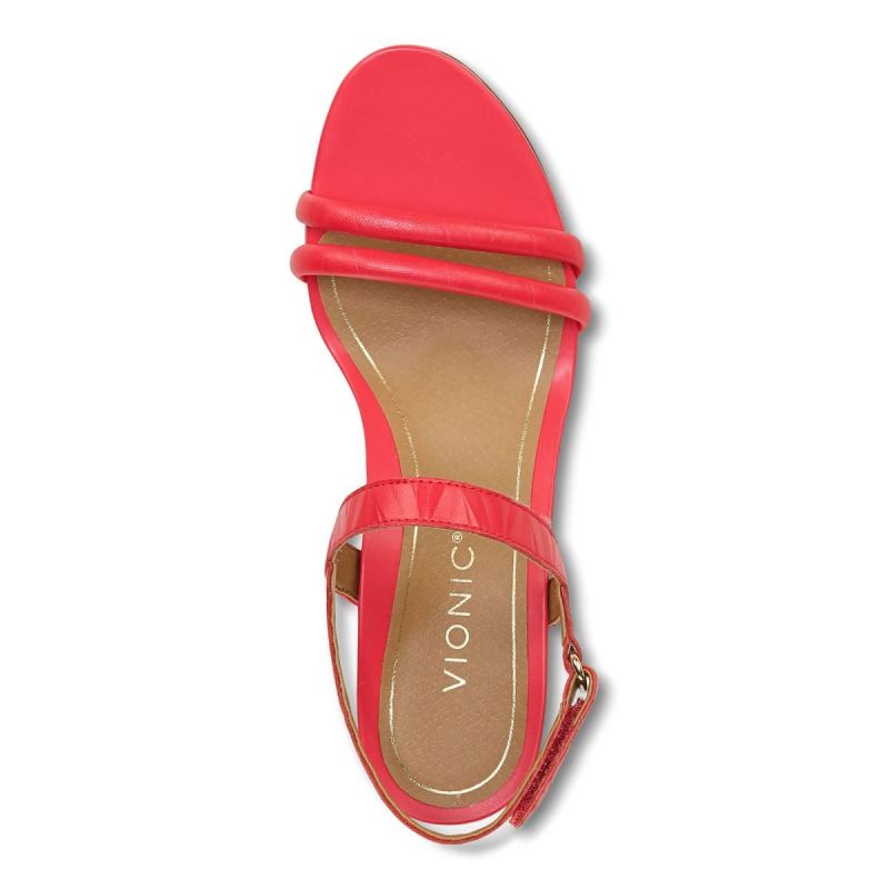 Vionic Emmy Éktalpú Sandal Piros | mDZHbDgk