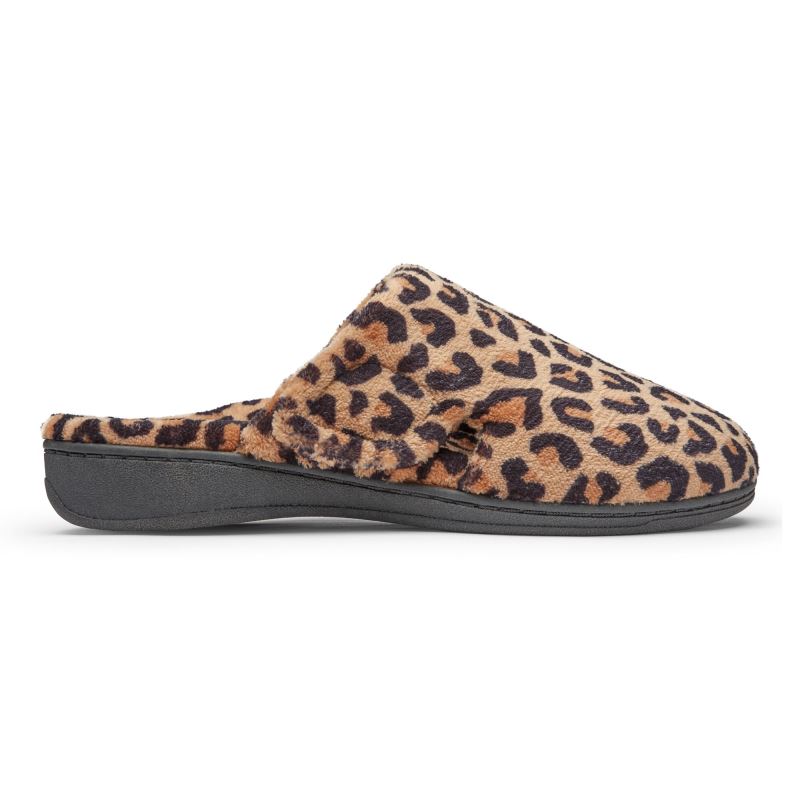 Vionic Gemma Mule Slippers Bézs Leopárd | VLcdydm3