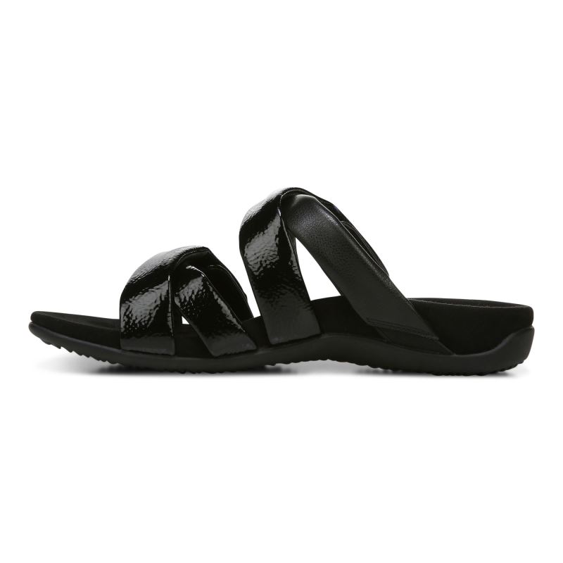 Vionic Hadlie Papucs Sandal Fekete | O3LGsEHT