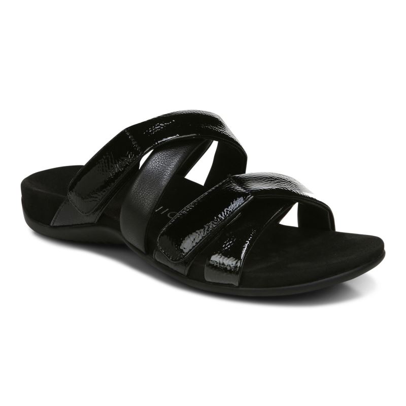 Vionic Hadlie Papucs Sandal Fekete | O3LGsEHT