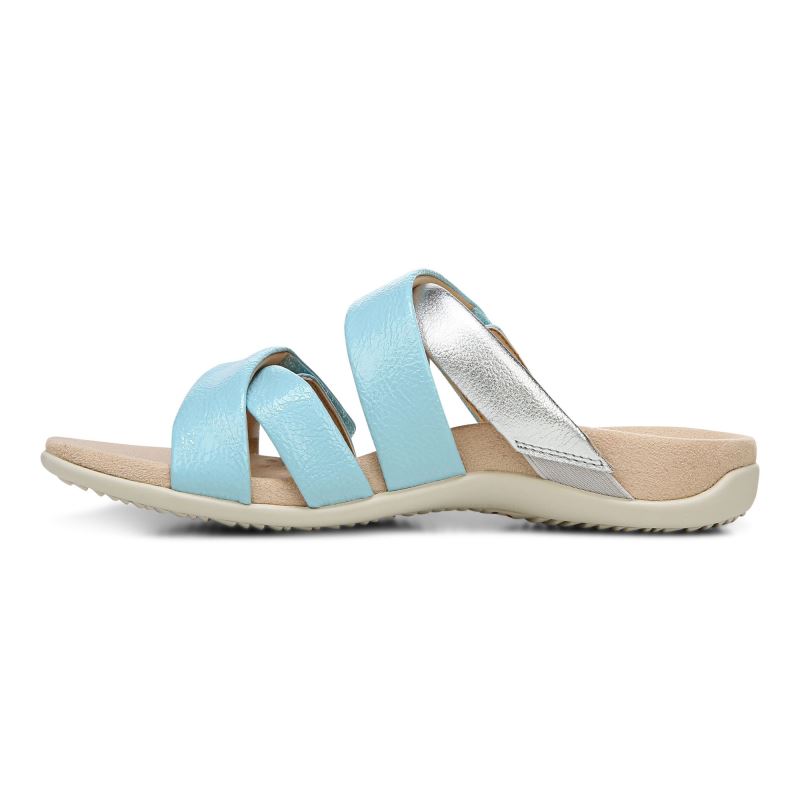 Vionic Hadlie Papucs Sandal Kék | uWiGJldH