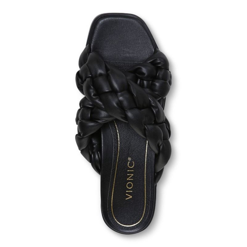 Vionic Kalina Papucs Sandal Fekete | TlWvVZLw