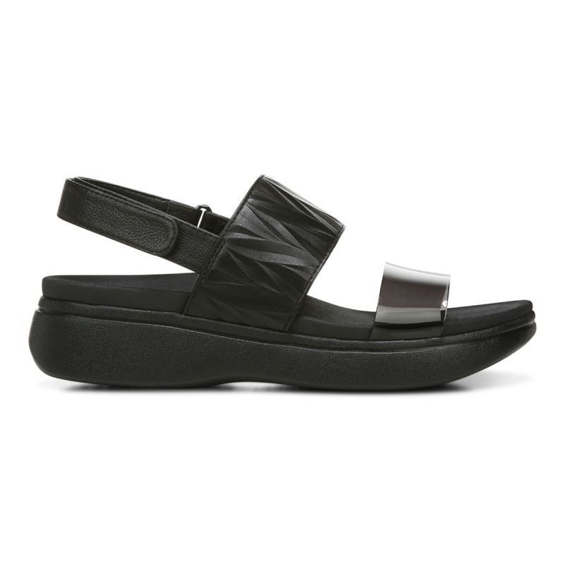 Vionic Karleen Platform Sandal Fekete | TgFOu8Am