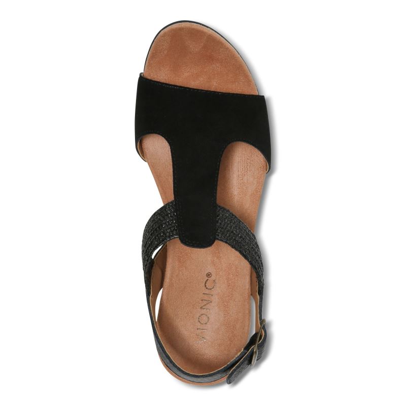 Vionic Kaytie Éktalpú Sandal Fekete | LuPZRP7o