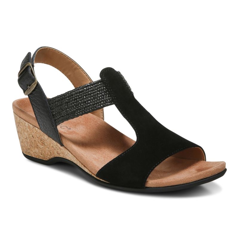 Vionic Kaytie Éktalpú Sandal Fekete | LuPZRP7o