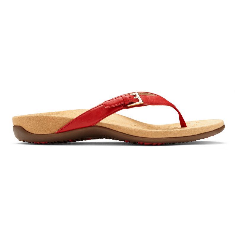 Vionic Kelby Toe Post Sandal Piros | gDc158AO