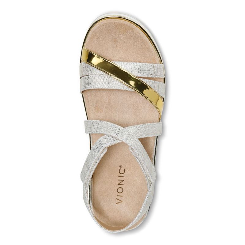 Vionic Kellyn Flatform Sandal Fehér | 26Y8TShq