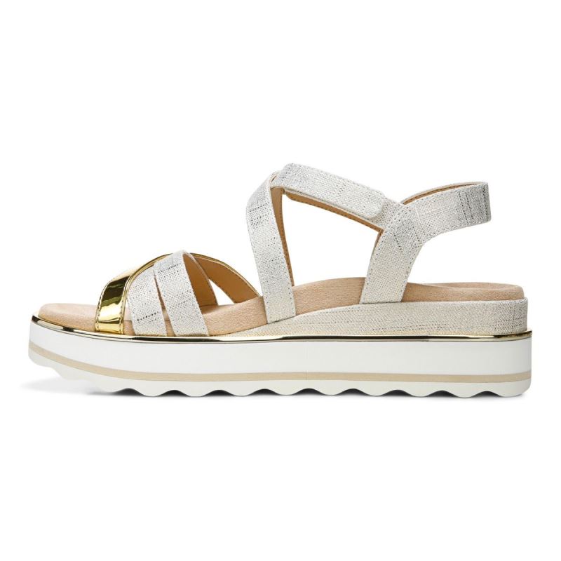 Vionic Kellyn Flatform Sandal Fehér | 26Y8TShq