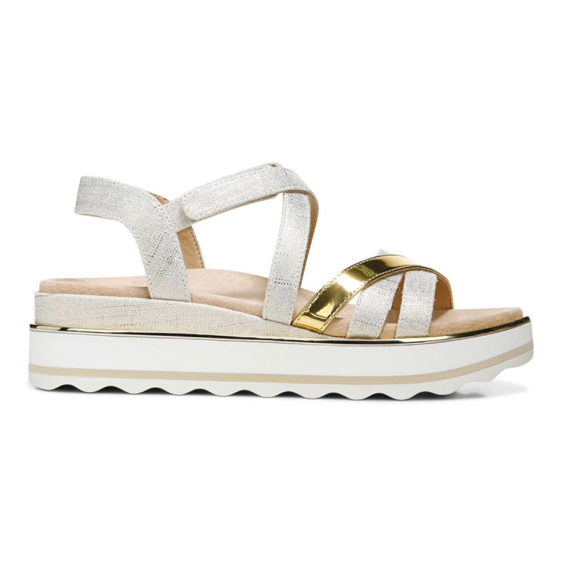 Vionic Kellyn Flatform Sandal Fehér | 26Y8TShq