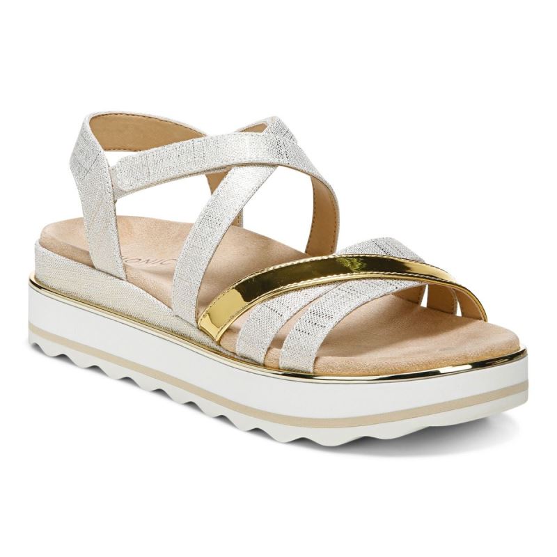 Vionic Kellyn Flatform Sandal Fehér | 26Y8TShq