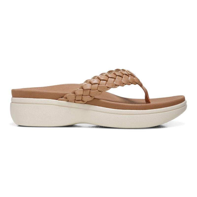 Vionic Kenji Platform Sandal Barna | MVyoxVH5