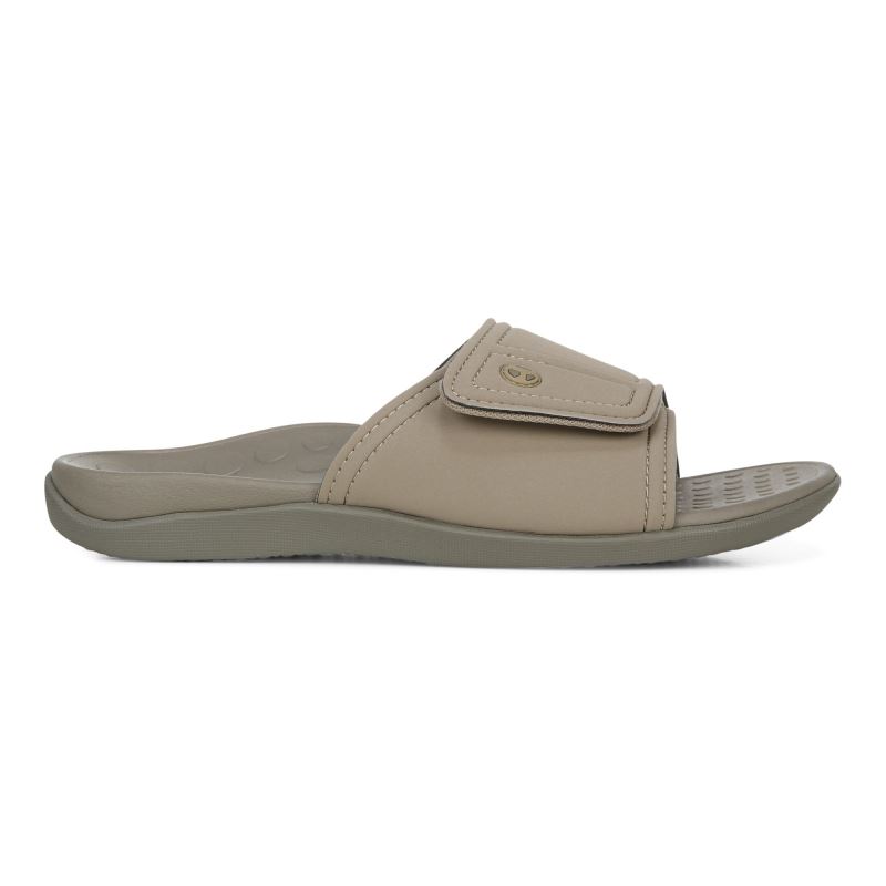 Vionic Kiwi Papucs Sandal Barna Khaki | 19pzDTXu