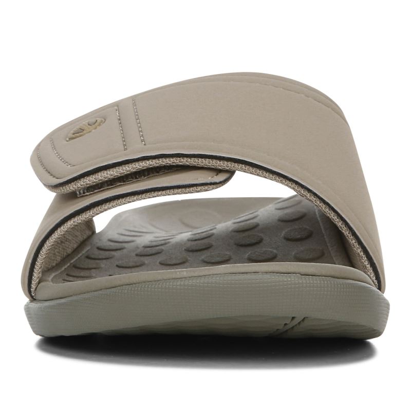 Vionic Kiwi Papucs Sandal Barna Khaki | DbiIby8Y