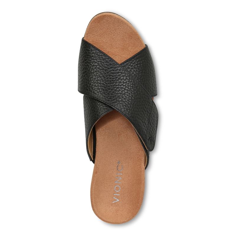 Vionic Leticia Éktalpú Sandal Fekete | HuadQeJW